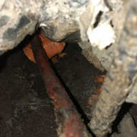Slab leak detection beneath foundation